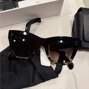 CELINE Cat Eye Sunglasses – Black/Tortoise Gradient – NWT